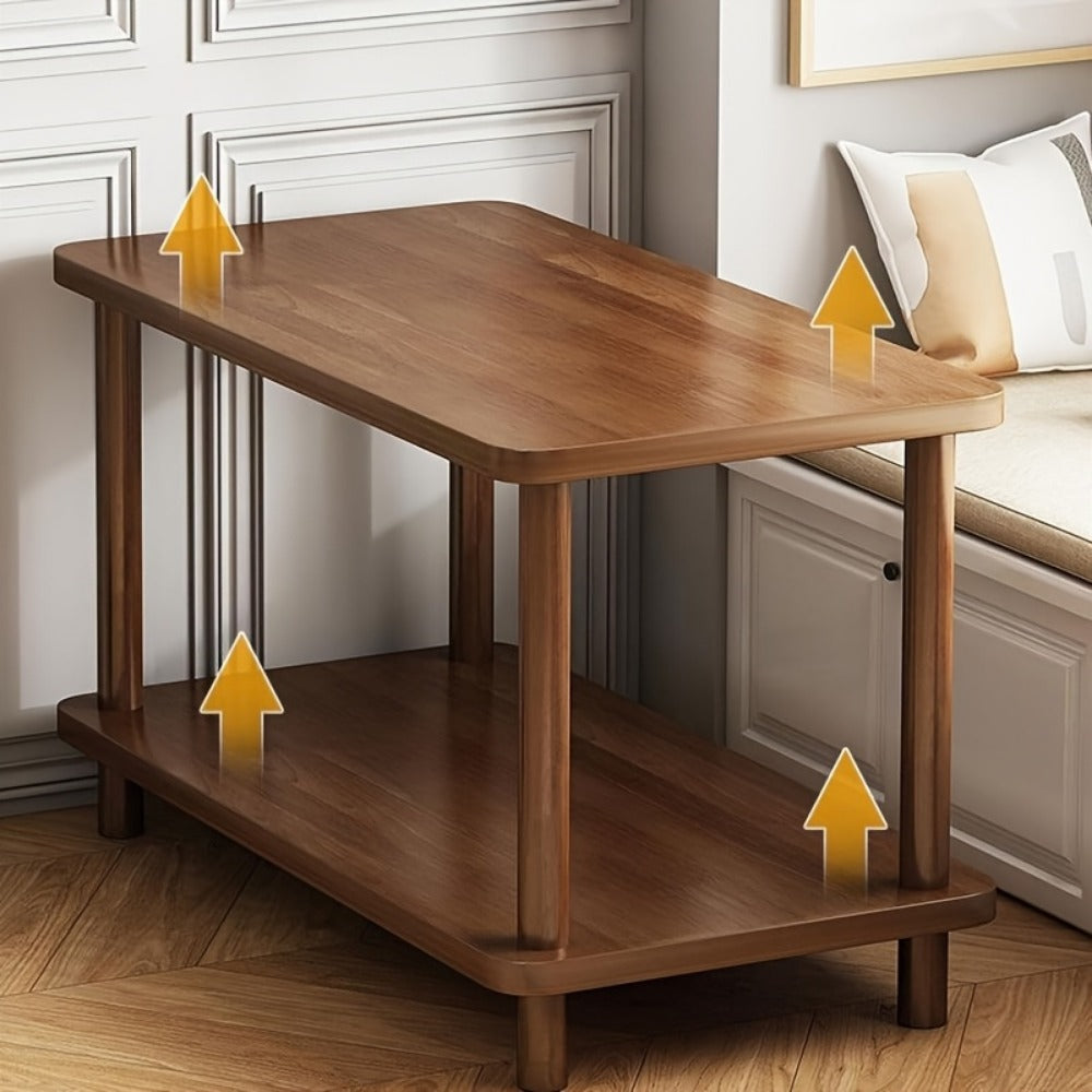 2-Tier Faux Marble Side Table with Multiple Color Options, Living Room End Table detail image - detail view 8