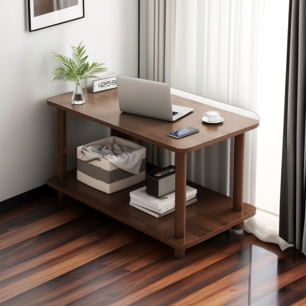 2-Tier Space-Saving Side Table, Bedside End Table for Work, Display, and Everyday Use detail image - detail view 10