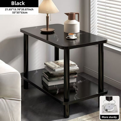 2-Tier Space-Saving Side Table, Bedside End Table for Work, Display, and Everyday Use detail image - detail view 5