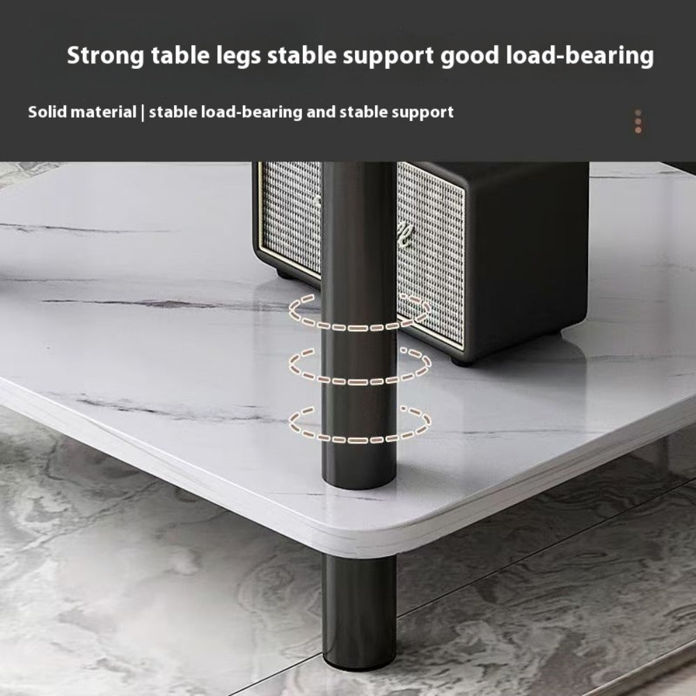 2-Tier Space-Saving Side Table, Bedside End Table for Work, Display, and Everyday Use detail image - detail view 8