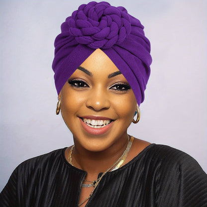 Five-Piece Braided Turban Headband Assortment in the Protected Mixed-Color Checkout Set for Styling