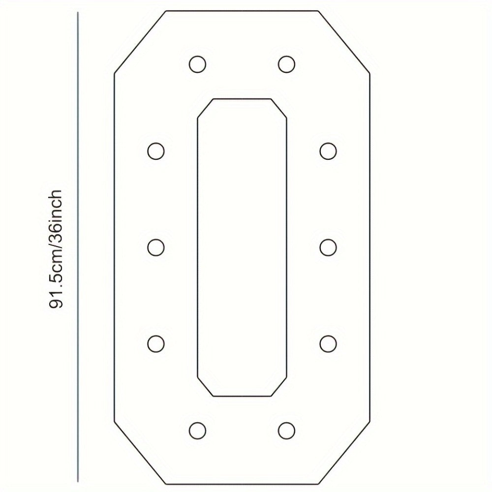 Party Decorations Three-Foot Freestanding Number Sign with Warm White LED Lights and Digits 0–9
