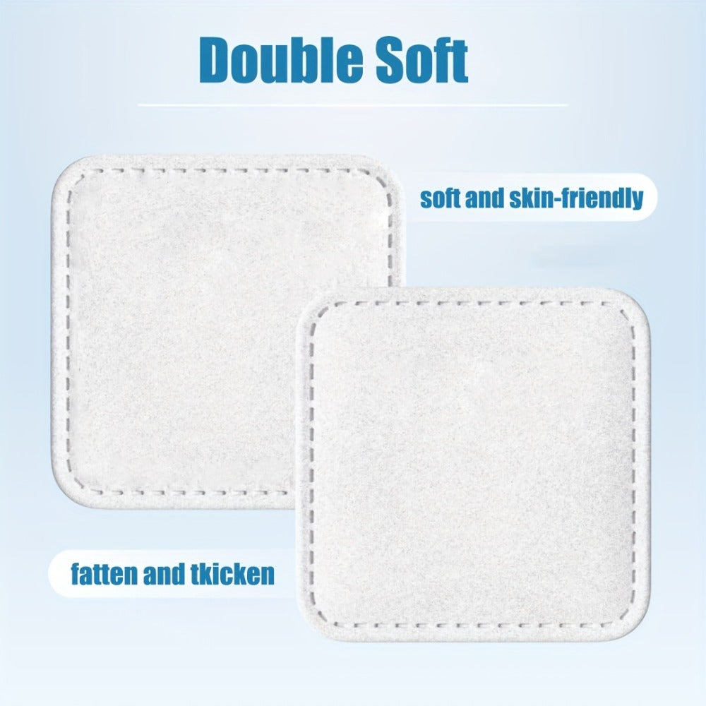 Extra-Large Dry Makeup Remover Pads in 100- or 200-Piece Boxes, 3-Layer 7 x 6 cm Cleansing Squares