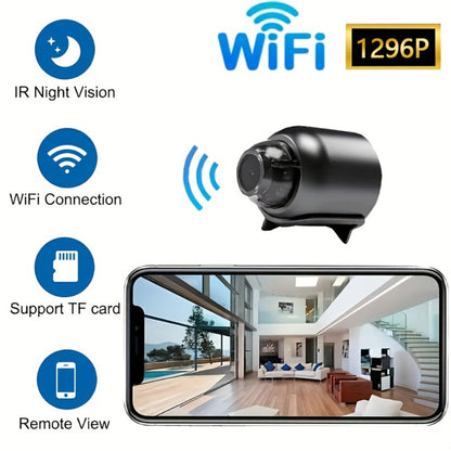 Indoor Security Camera 4-Pack with 1296P Video, Dual-Band WiFi, 360° Rotation and Two-Way Audio