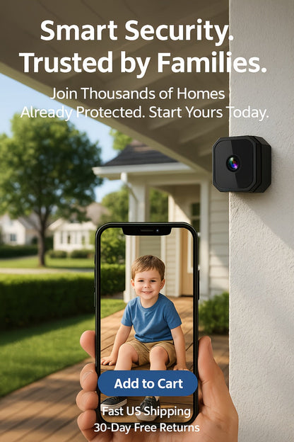 Indoor Security Camera with Built-In AP Hotspot, Color Night Vision, Two-Way Audio and Four Model Options