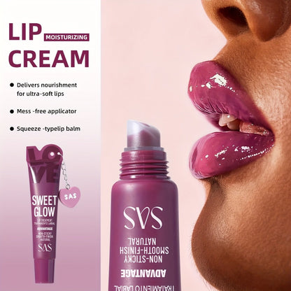 SAS Heart-Pendant Lip Gloss with 15ml Net Content, Squeeze-Tube Format and Six Numbered Shades
