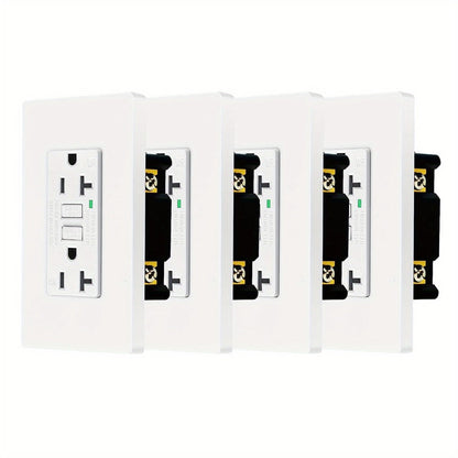 GFCI Outlet 20 Amp Tamper Resistant WR Weather Resistant with Wall Plate ETL Listed for Home Cooking, Dining and Outdoor Meals