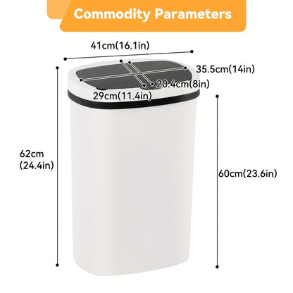 Touchless Motion Sensor Trash Can 13 Gallon 50L – Automatic Kitchen Garbage Can for Home Office Bedroom Living Room