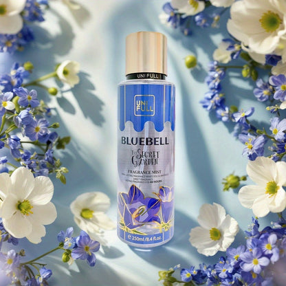UNIFULL Fragrance Body Mist, 250ml Spray Bottle with Gold-Tone Cap in Twelve Floral and Fruit Scents