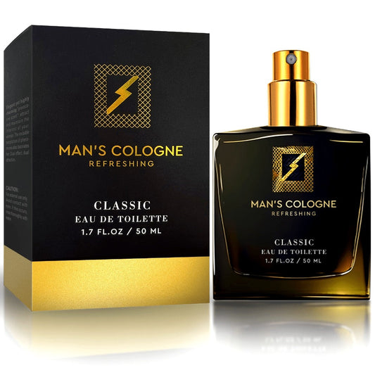Men's Pheromone Cologne 50ml – Natural Long Lasting Fresh Aromatic Scent, Confidence Boosting Fragrance Spray for Men, Attract & Charm, Ideal for Dating, Daily Wear & Special Occasions