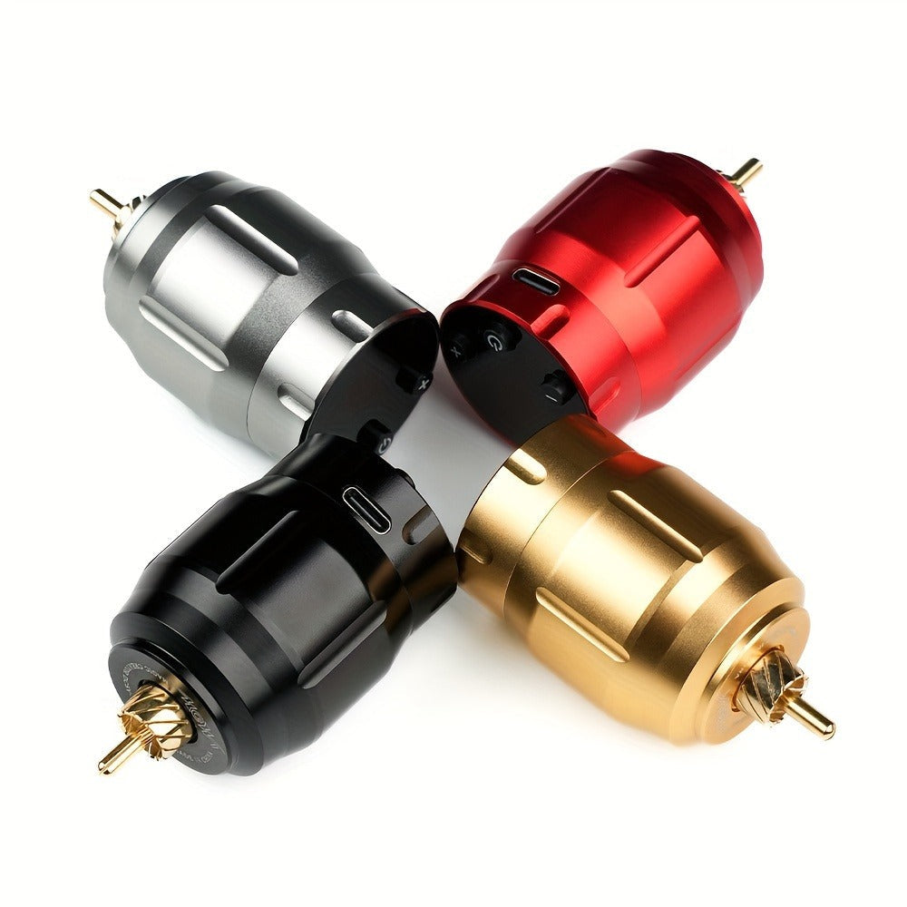 MC-W1 Rechargeable RCA Tattoo Power Supply with LED Display in Golden, Black, Red or Silvery