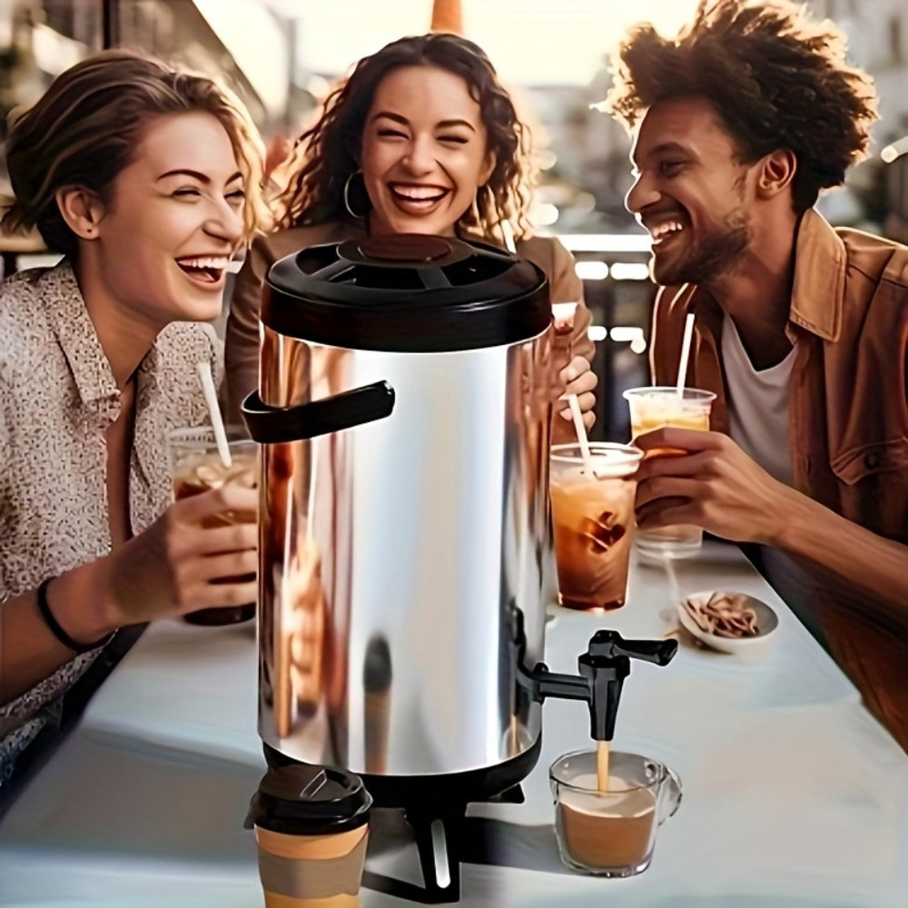 6L or 8L Insulated Beverage Dispenser with Spigot, Twist Lid, Carry Handle and Foldable Stand