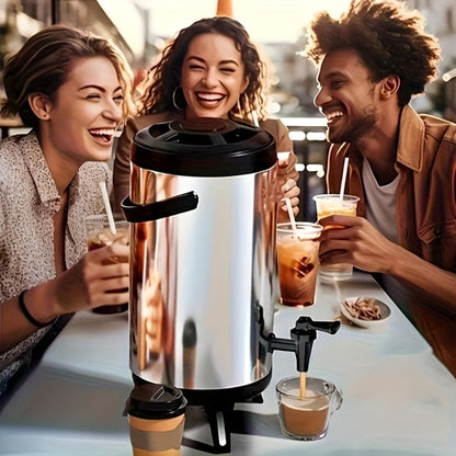 6L or 8L Insulated Beverage Dispenser with Spigot, Twist Lid, Carry Handle and Foldable Stand