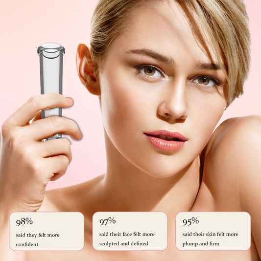 Facial Cupping Massage Device Electric 3-in-1 for Face Neck Eye — 9 Suction Levels 5 Frequencies 2 Modes, Skin Lifting Anti-Aging Lymphatic Drainage Beauty Tool for Women