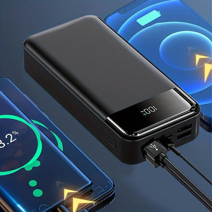 Power Bank 60000mAh 22.5W with Multi-Device Port Layout, LED Light and Digital Display in Three Colors