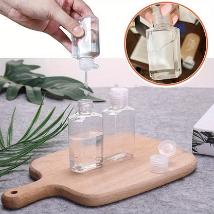 40-Pack 60 ml Clear Travel Bottles with Flip Caps for Shampoo, Conditioner, Soap and Lotion