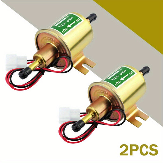 Universal Electric Fuel Pump Kit for 12V Cars Trucks Boats Carburetor Lawn Mower HEP-02A