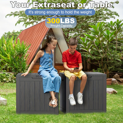 Outdoor Storage Box | Lockable Weatherproof Deck Box Patio Garden