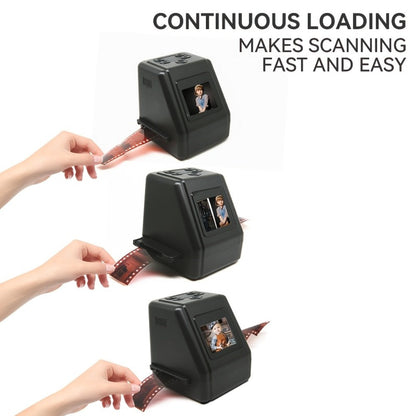 Film Scanner 10MP Negative & Slide Scanner, Converts 35mm/110/Super 8 Film to Digital JPEG, 2.0" LCD Screen