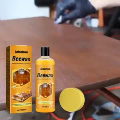 Beeswax Floor Cleaner & Polish - Natural Wood Floor Care Agent with Hydrogen Peroxide, Dust Prevention & Bright Polishing for Hardwood, Laminate & Tile Floors