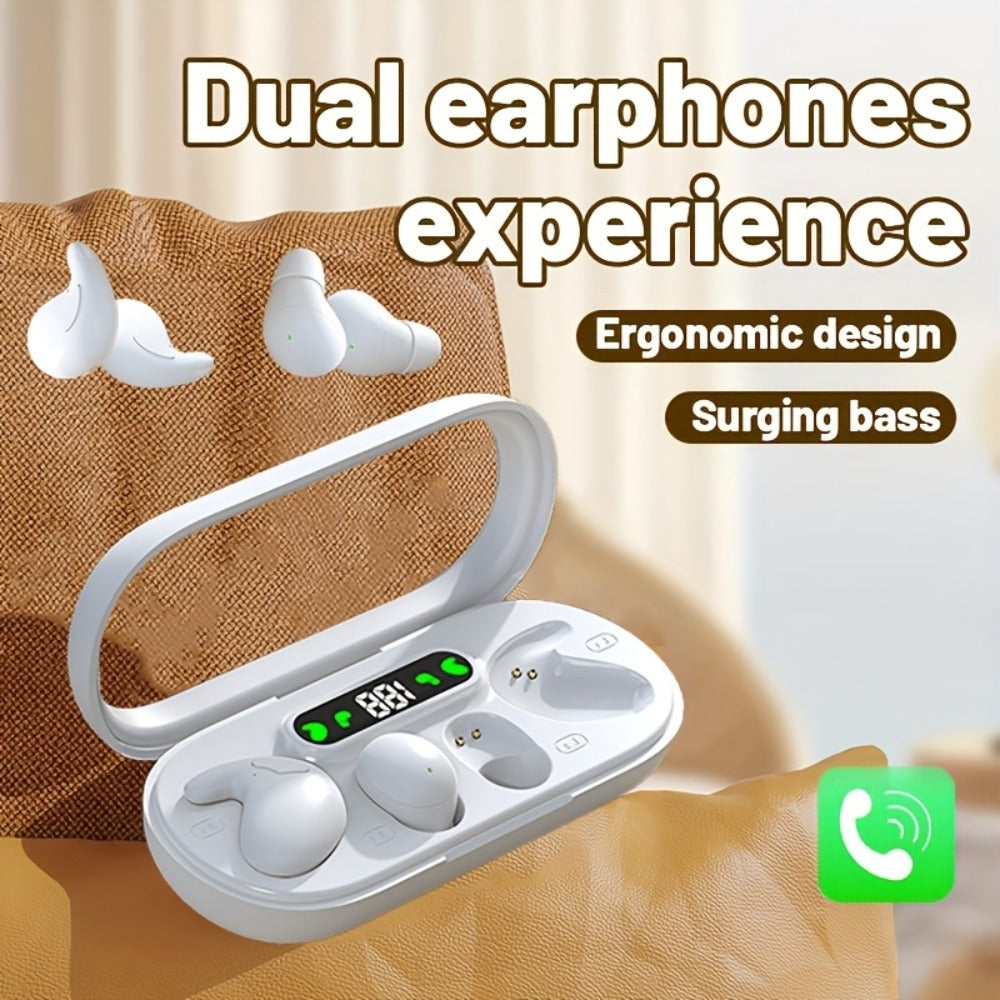 True Wireless Earbuds Two-Pair Gift Set with Transparent LED Display Case and Dual Touch Controls