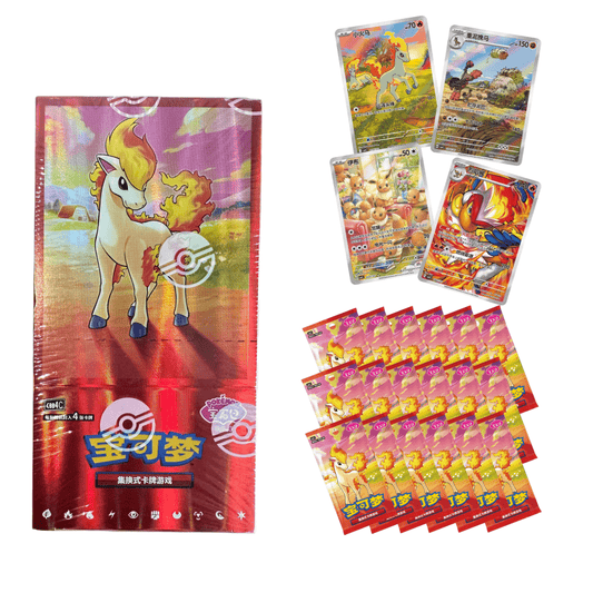Trading Card Game Gem Pack Volume 4 Simplified Chinese Booster Box with 18 Packs and 72 Cards Total