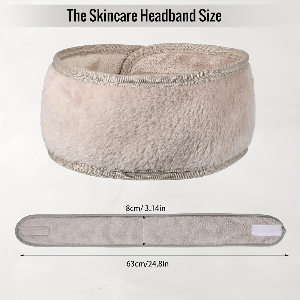Nine-Piece Facial Headband Set in Seven Protected Boxed Color Options for Face-Washing Routines