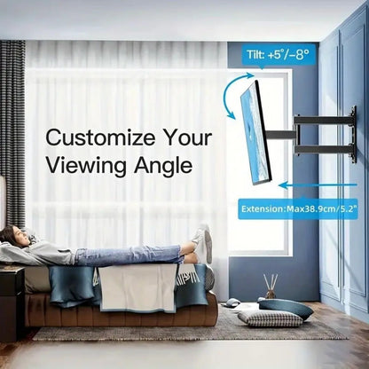 Rotating Tilt TV Wall Mount 22-55 Inch – Full Motion Swivel Bracket, Adjustable Viewing Angles, Durable Iron Construction, Fits Most Flat Screen TVs