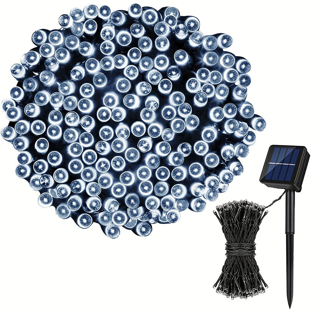 String Lights, IP65 Solar Fairy Lights with Eight Modes, 100- or 200-LED Pack Options and Seven Colors