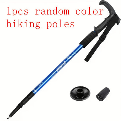 Adjustable Hiking Stick Aluminum Alloy – Lightweight Foldable Walking Pole with Quick Lock for Men & Women | Portable Trekking Cane for Camping & Outdoor