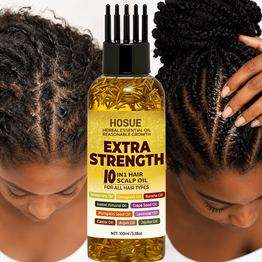 3.38 oz Botanical Hair and Scalp Oil in Six Checkout Options with Source-Labeled Plant Oils