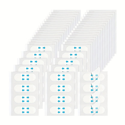Ninety-Nine-Piece Invisible Face Lift Tape Set with Adjustable Elastic Strips for Jawline and Neck Styling