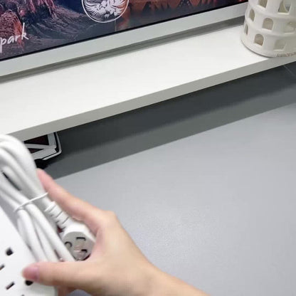 Power Strip Flat-Plug Wall-Mount 14-in-1 with 8 AC Outlets, 4 USB-A, 2 USB-C and 5- or 10-Foot Cord