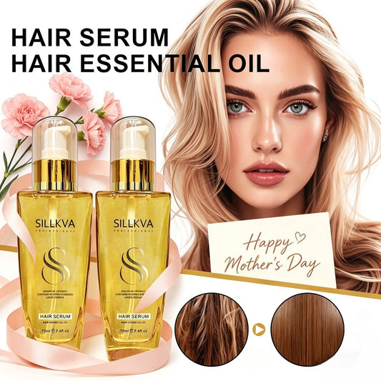 Argan Oil Hair Serum 2 Pack Anti-Frizz Nourishing Treatment for Dry Damaged Frizzy Flyaway Hair Moisturizing Smoothing Lightweight Leave-In Serum for All Hair Types Women Men