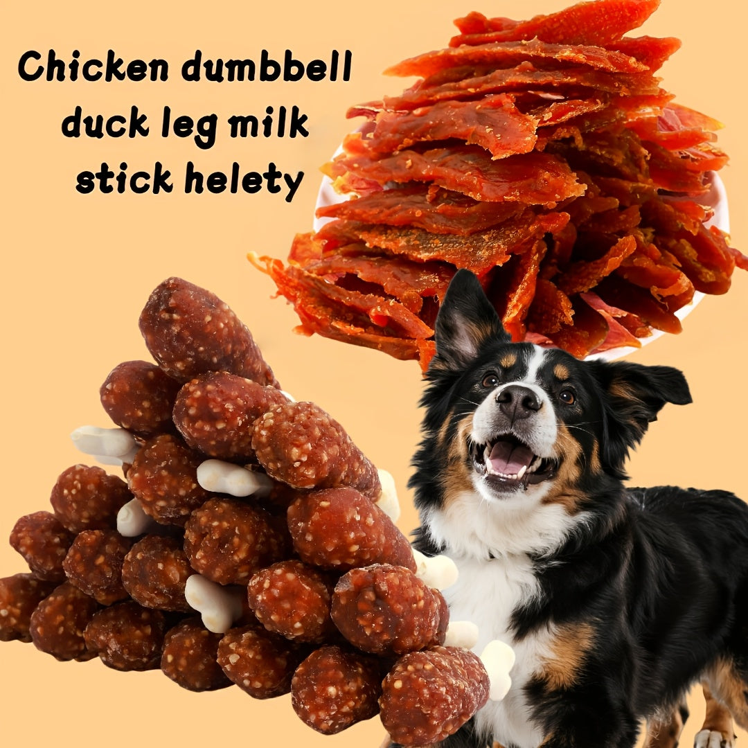 Dog Treats Duck, Chicken, Milk Stick and Sweet Potato Assortment with Combination and Gift Box Options