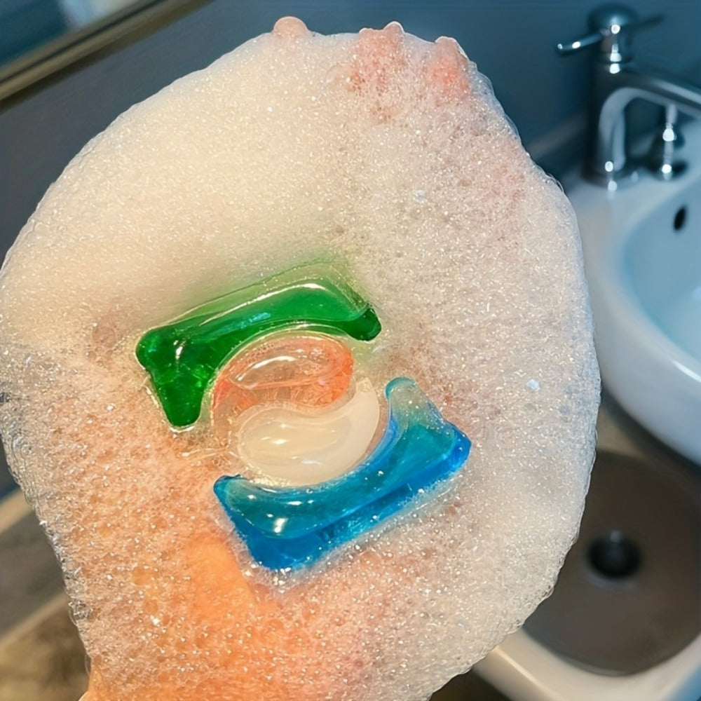 Blue-and-Green Laundry Detergent Gel Pods in Three Available Package Weight and Color Combinations