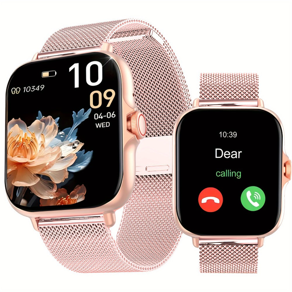 Smartwatch with Bluetooth Calling 1.91" AMOLED HD Touch Screen, Voice Assistant, Music Playback, Built-in Mic & Speaker, Multi-Sport Fitness Tracker – iPhone & Android Compatible