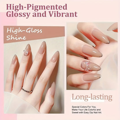 Sparkling Glitter Dip Powder Nail Set 33Pcs with Activator & Primer – 20 Colors No Lamp Needed for French Manicure Salon-Quality Home Use Nail Gift for Women
