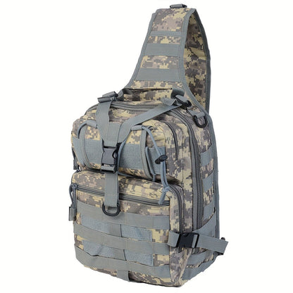 Tactical Chest Bag – Single Shoulder Crossbody Sling Pack for Hiking, Patrol & Outdoor EDC, Adjustable Strap, Multi-Pocket