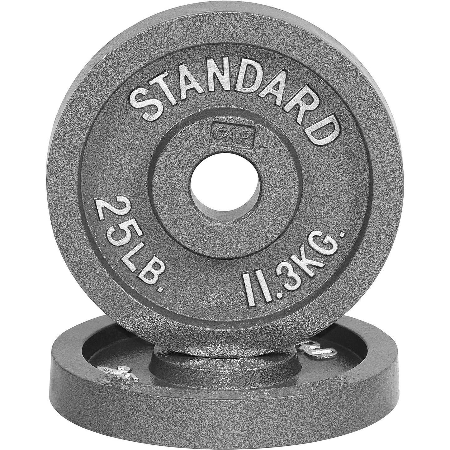 Gray STANDARD Cast-Style Weight Plates in Single, Pair, Four-Piece and Mixed Sets for Barbell Training