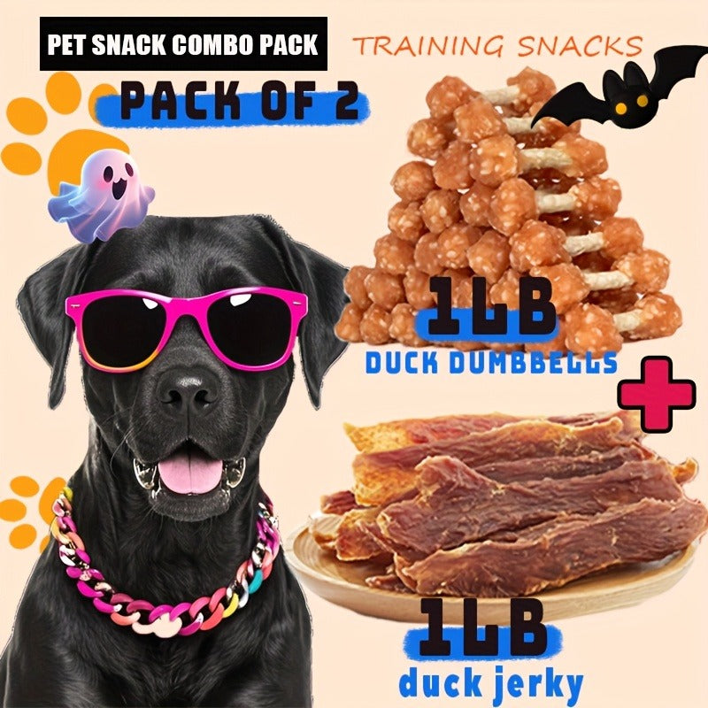 Dog Treats Chicken, Duck and Egg Yolk Assortment with Multi-Bag, 350g and 25 x 4g Options for Dog Reward Use