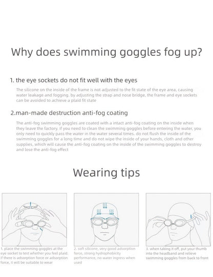 Mirrored Swimming Goggles with Nose Clip, Earplugs and Case in Gold, Pink or Two-Pair Gold-and-Pink Options