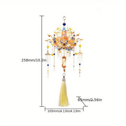 3D Metal Phoenix Crown Model Kit with Qingluan Ornament or Wutong Tree Display Bracket Checkout Options