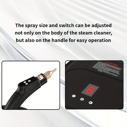 Handheld Steam Cleaner 2500W High Pressure for Home Kitchen Grease Sofa Air Conditioner Washing Machine Floor Tile Bathroom