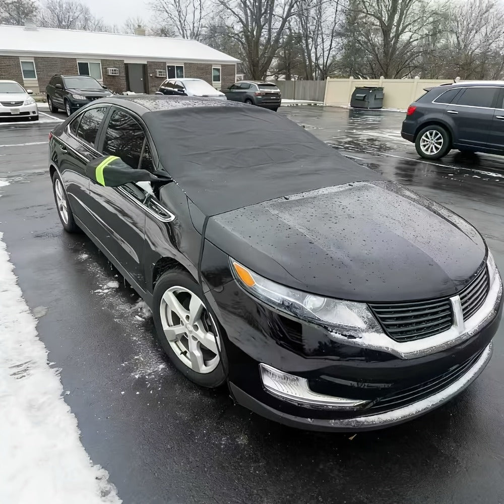 Car Windshield Snow Cover & Frost Shield 102" x 45" - Magnetic Windshield Cover with Side Window Protection for All Seasons