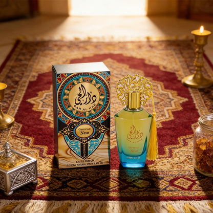 Cologne Spray 100ml Miss and Man Options with Ornate Bottle, Tassel Detail and Presentation Box
