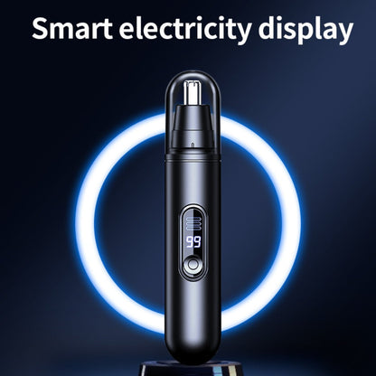 Rechargeable Nose, Ear and Eyebrow Hair Trimmer with LED Display in Two Exact Checkout Configurations