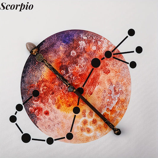 Zodiac Crystal Magic Wand with Gift Box – Handmade Astrology Wand All 12 Signs Aries Taurus Gemini Cancer Leo Virgo Libra Scorpio Sagittarius Capricorn Aquarius Pisces Cosplay Party Decor Birthday Gift