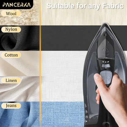 Black 1200W Steam Iron with Three Temperature Settings, Spray Button and Transparent Water Tank