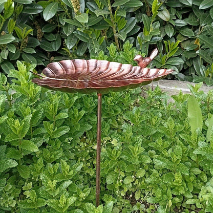 Bird Bath Metal Stake | Rust-Proof Cast Iron Garden Yard Lawn Patio